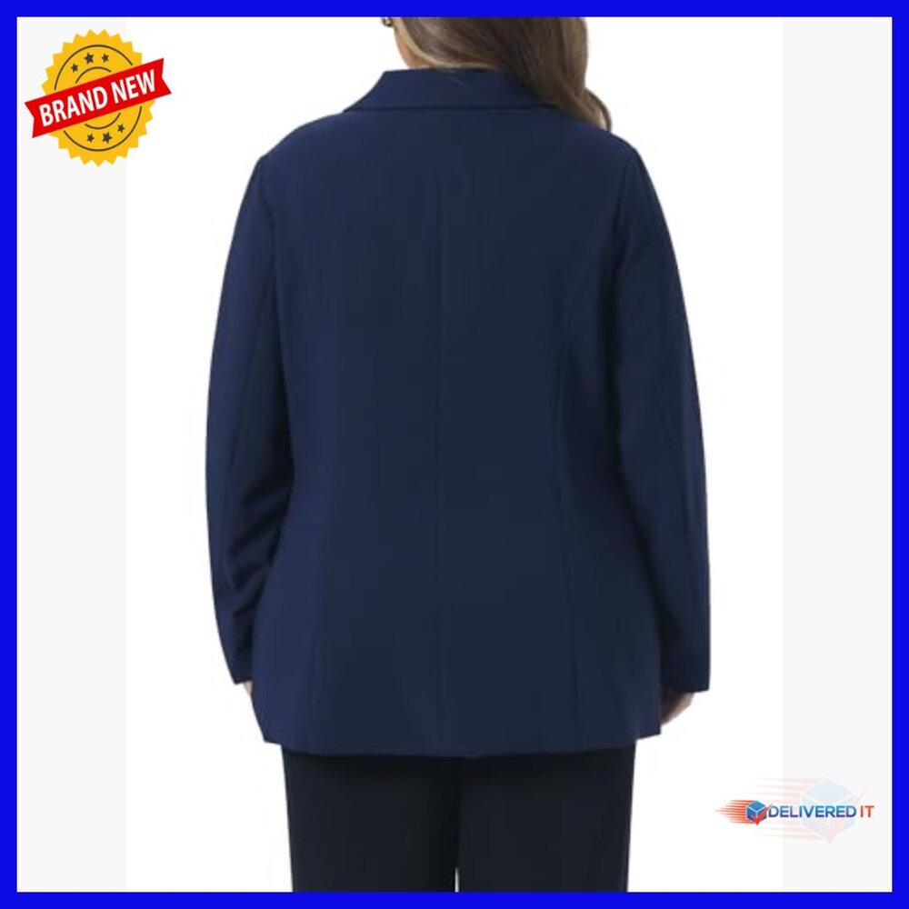 Plus Size Blazer Lapel Button Work Office Profess… - image 4